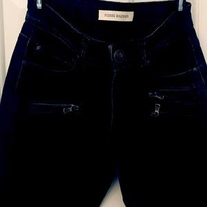 Authentic Designers Pierre Balmain Black Skinny Women Jeans size 30 Italy